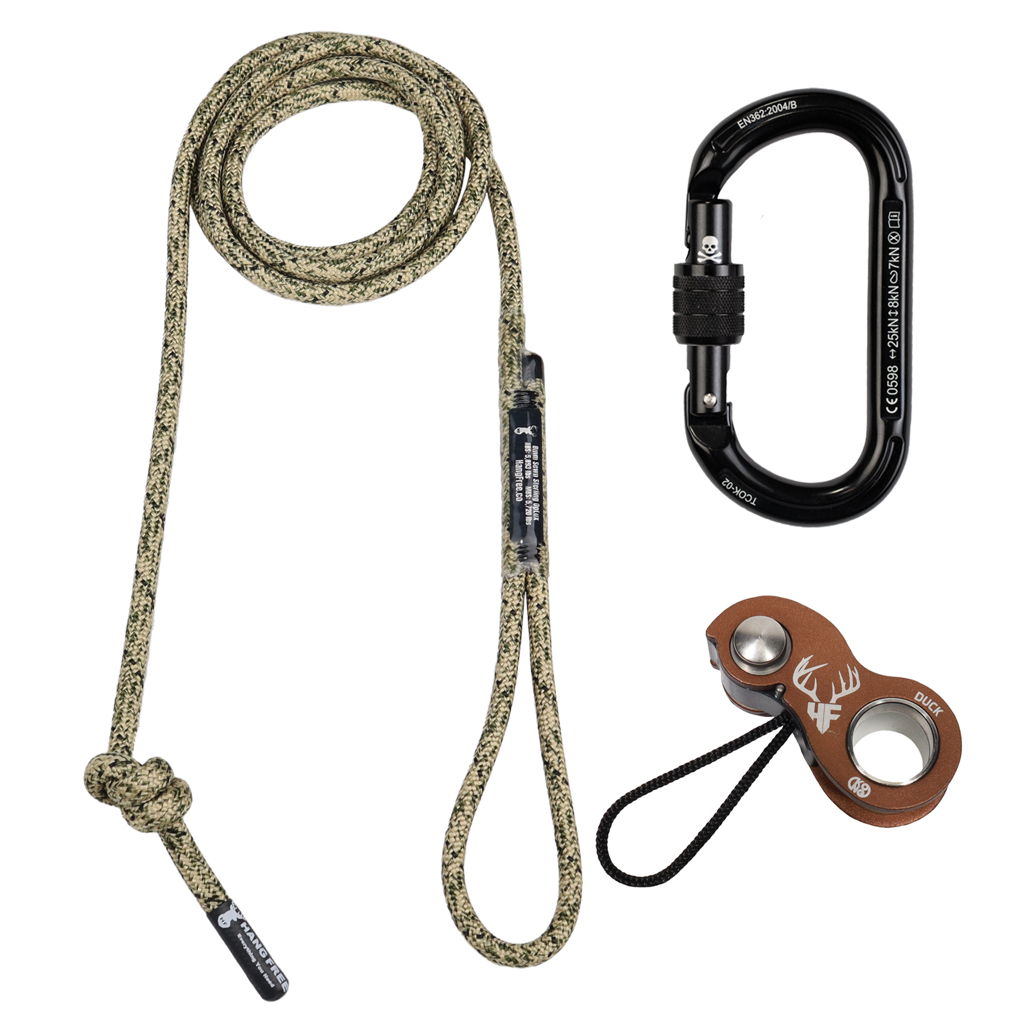Hang Free 8mm OpLux Deluxe Sewn Tree Tether & Lineman's Belts — view 2