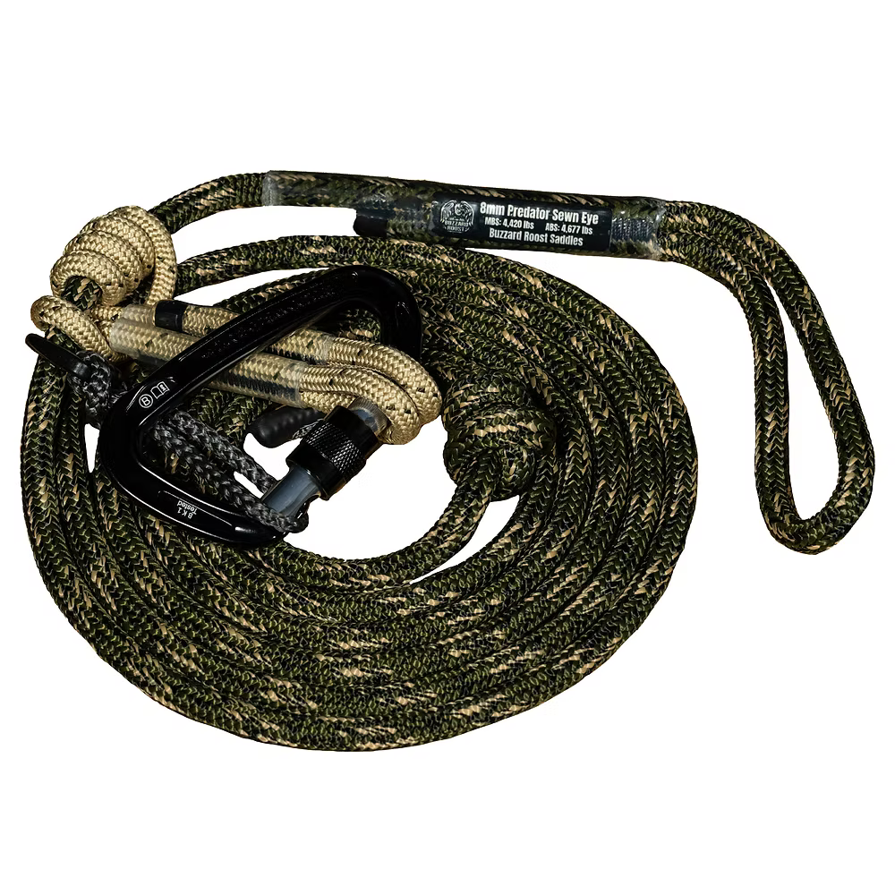 Buzzard Roost 8mm Predator Spliced Tree Tether - 8 ft - product view 1