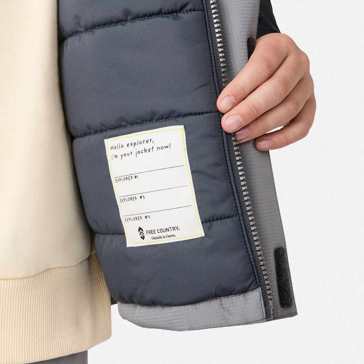 Free Country Boys' Mount Avon Midweight Jacket