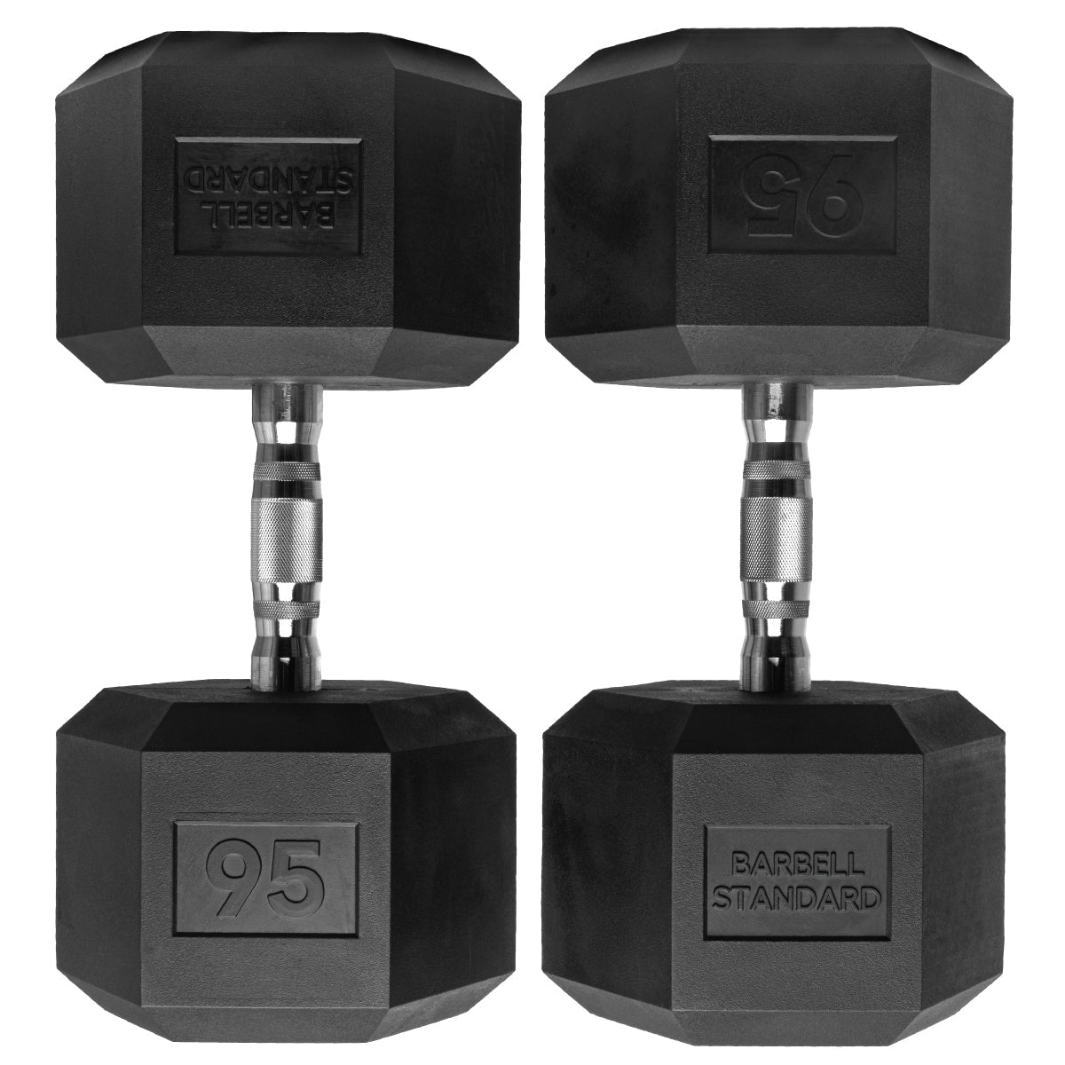 Barbell Standard Rubber Hex Dumbbells - view 20
