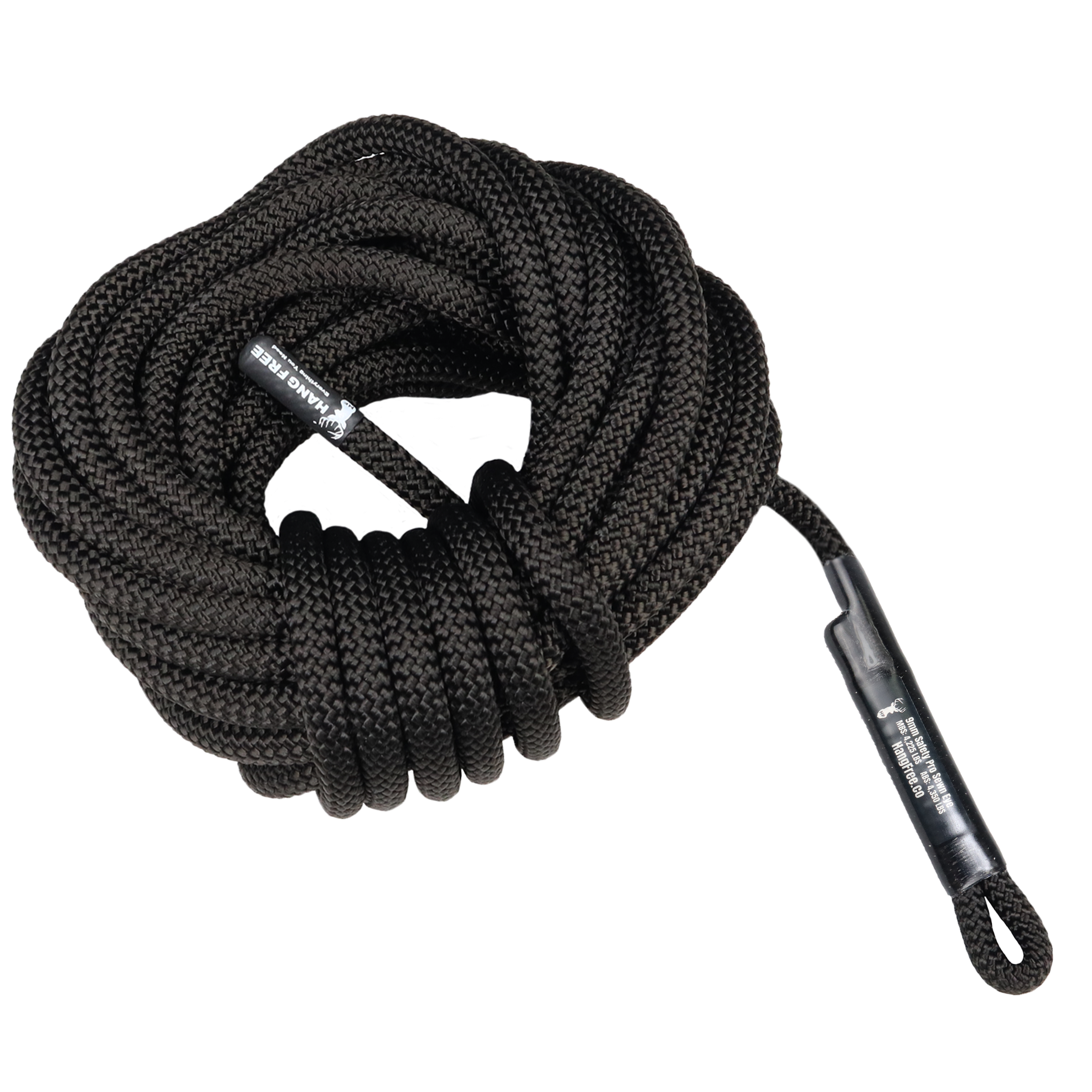 Hang Free 9mm BlackOut One Stick/Rappel Rope (Main Line Only)
