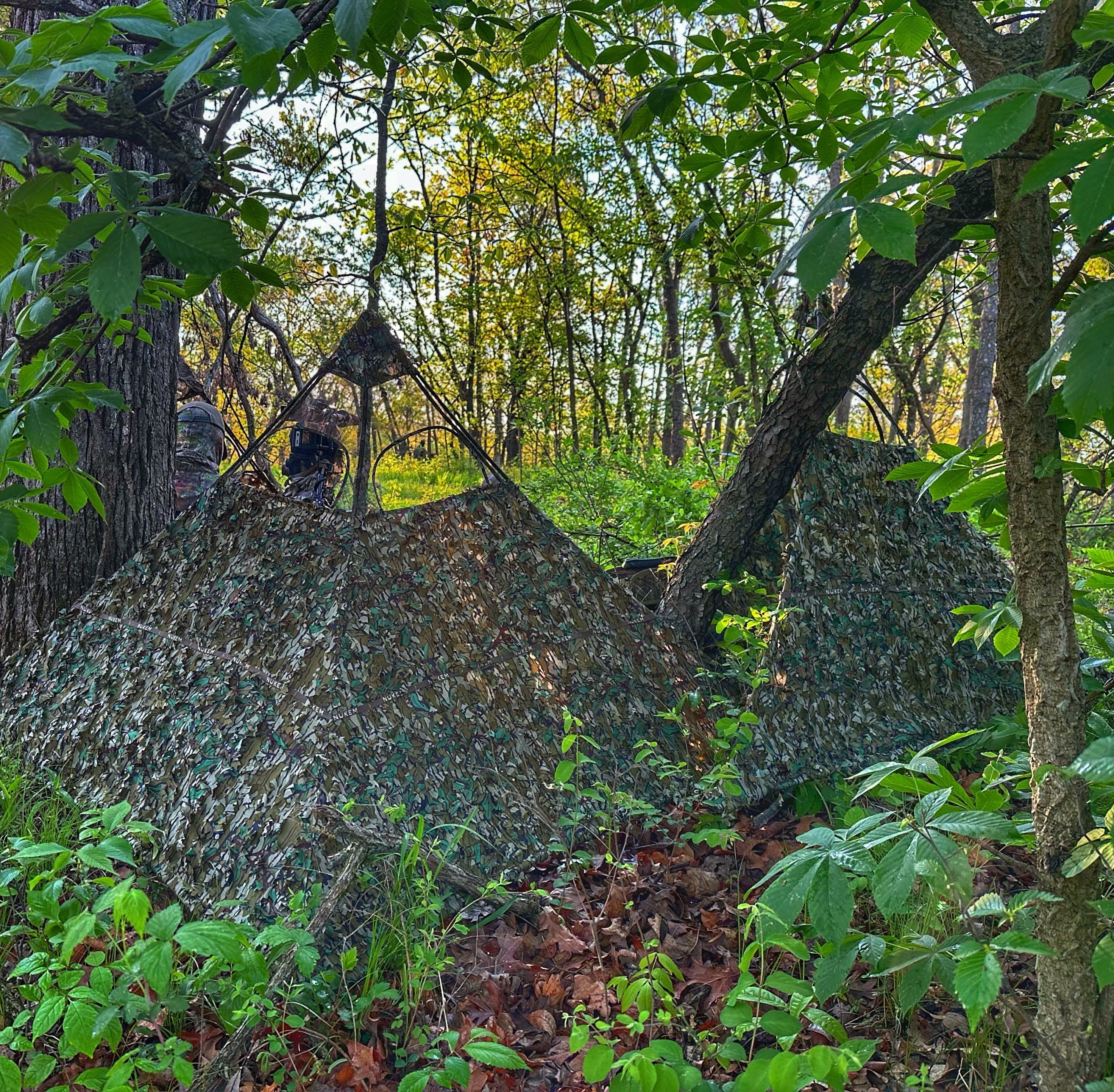 Nukem Hunting Blind - Mossy Oak Greenleaf 3D Leafy – product image 1