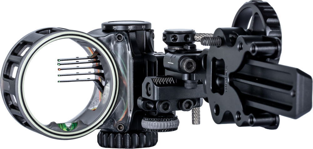Trophy Ridge React 5 Max Trinity right-hand bow sight with 5 pins and mounting bracket