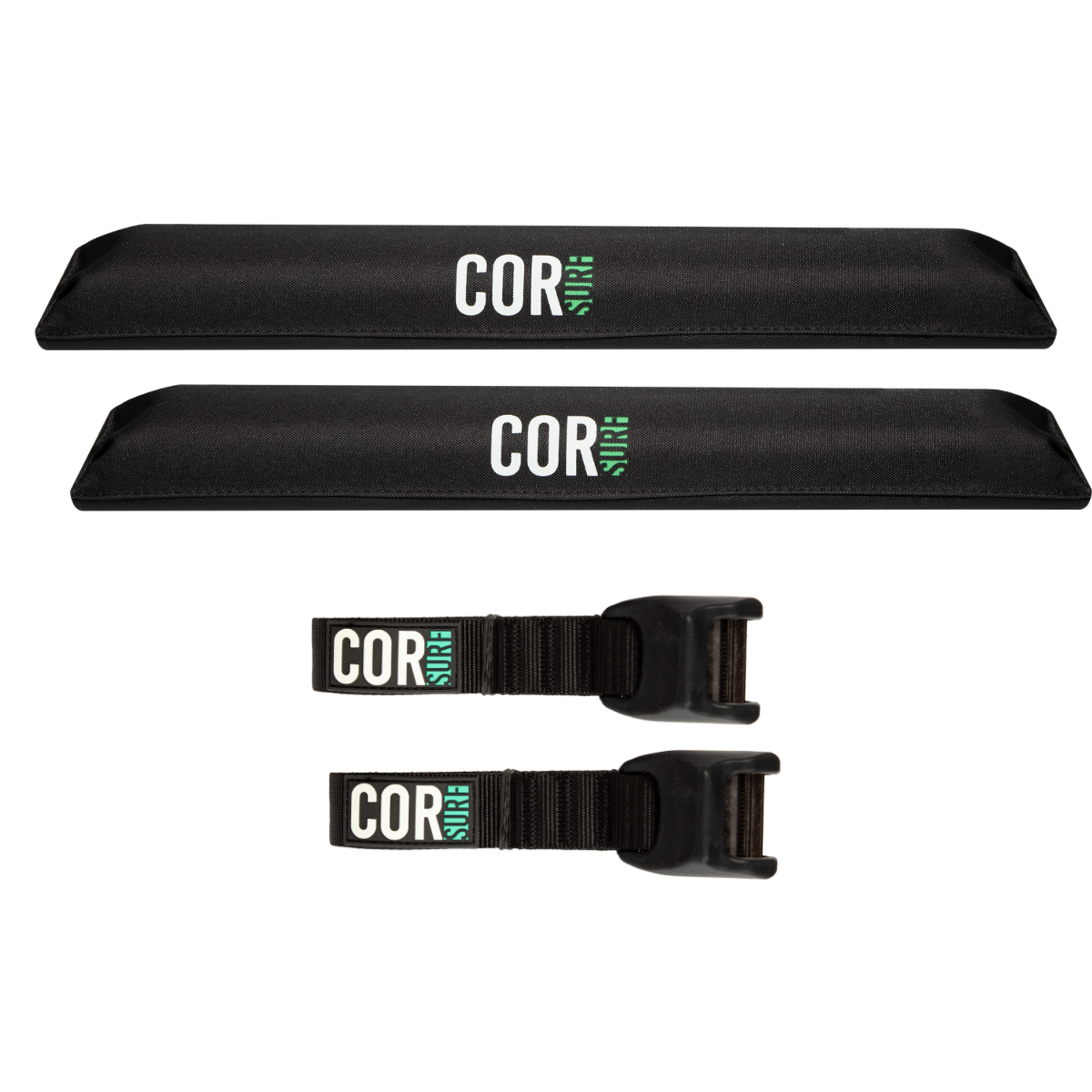 COR Surf Aero Roof Rack Pad with 10' Scratch-Resistant Tie Downs(Flat Bars) — view 2