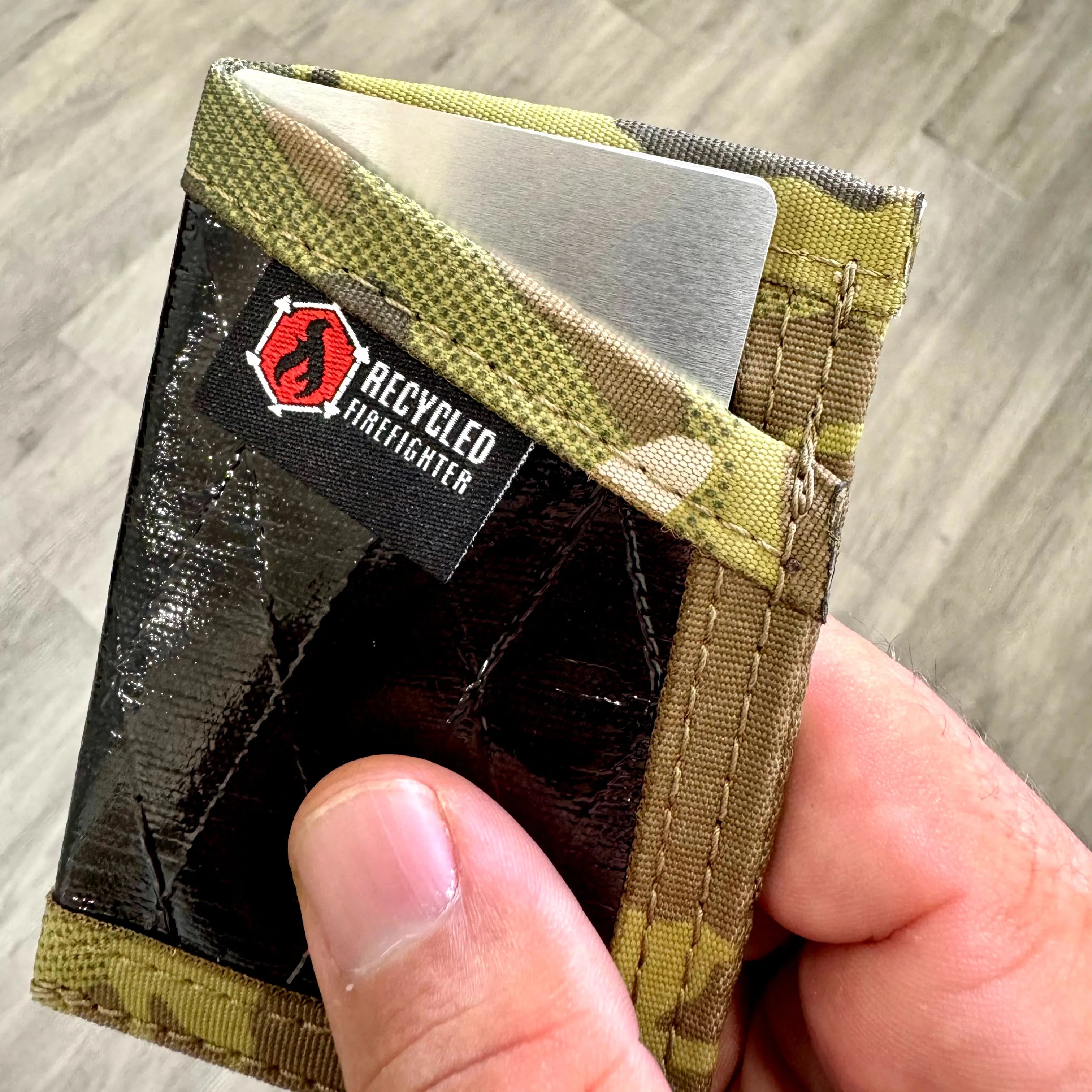 Recycled Firefighter Aluminum RFID Blocker Card - 2 Pack — product view 2