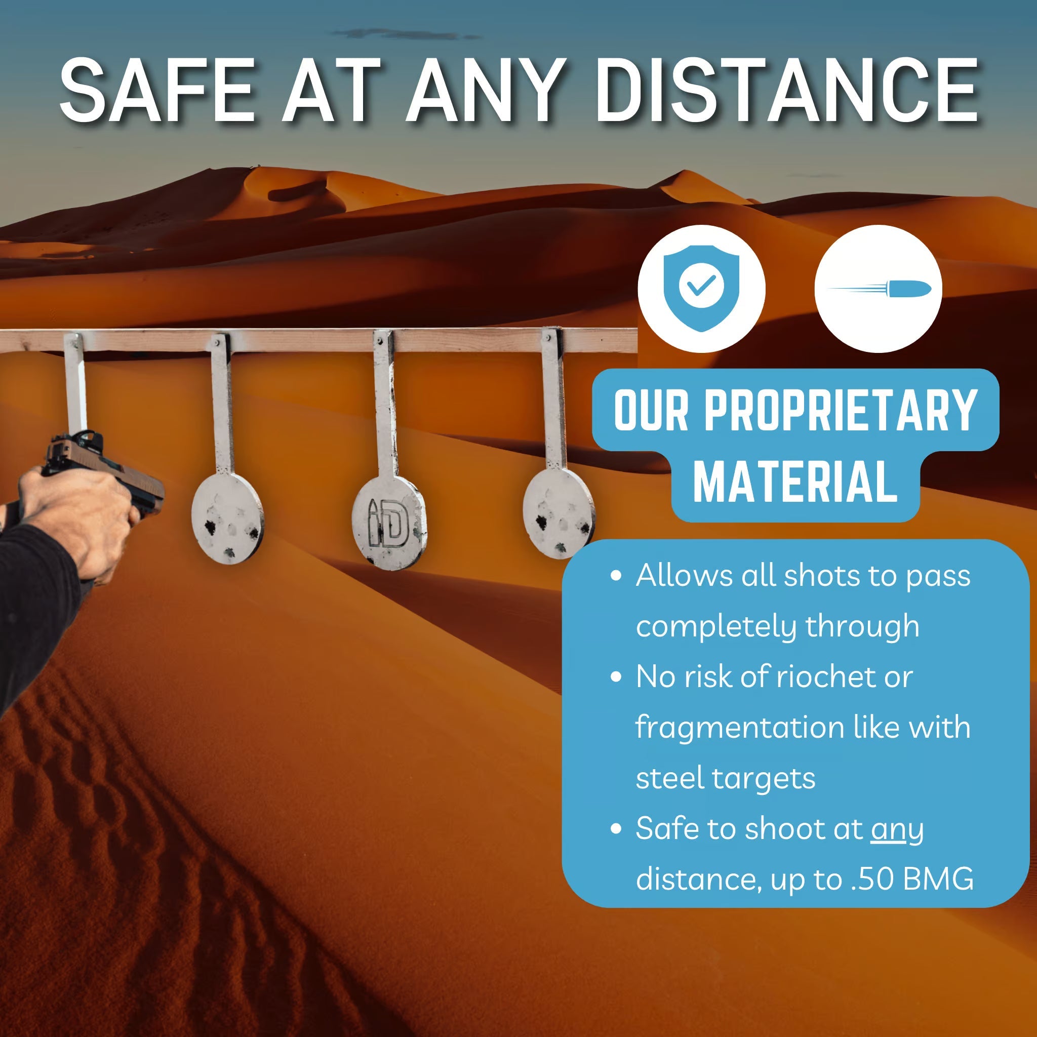 Infinity Targets Gong Target Bundle Self-Healing Hangers