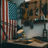 Recycled Firefighter American Flag - Fire Hose — product view 5