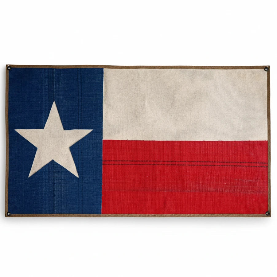 Recycled Firefighter American Flag - Fire Hose - Texas State — product view 1