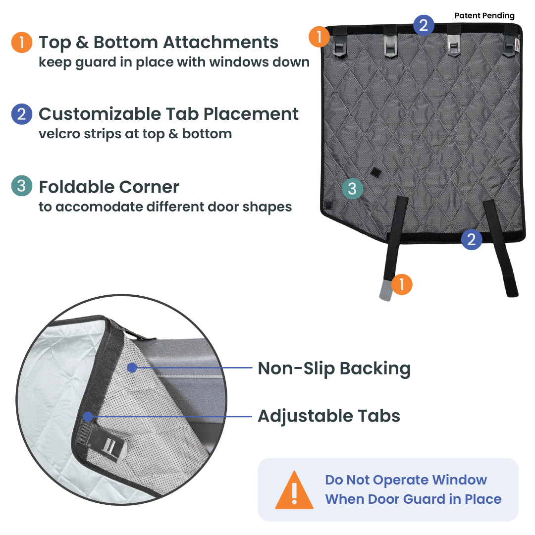 4Knines Car Door Covers That Stay In Place - Large