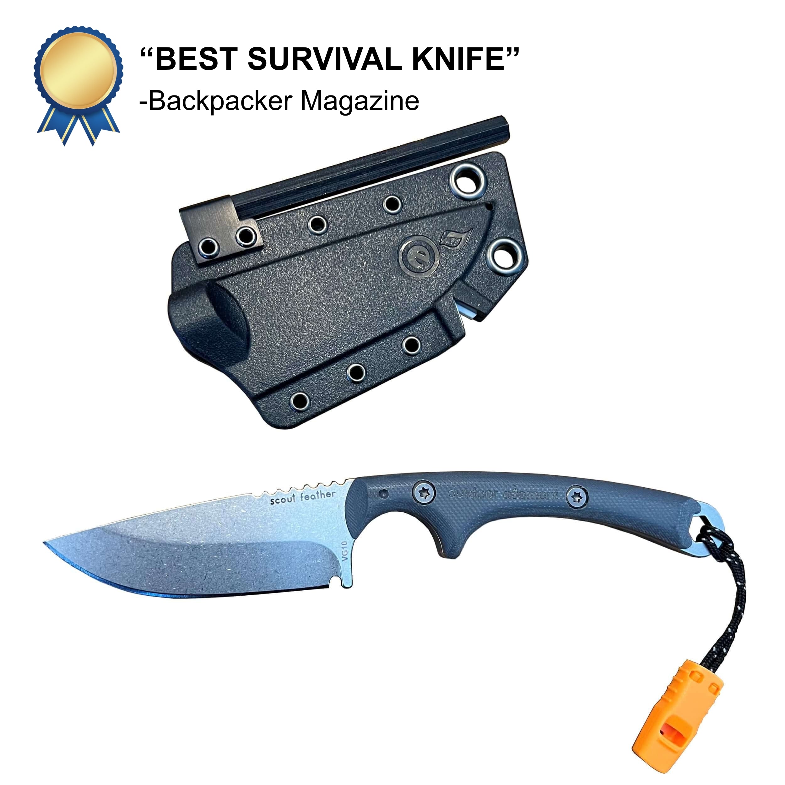 Outdoor Element Scout Feather Adventure Survival Knife