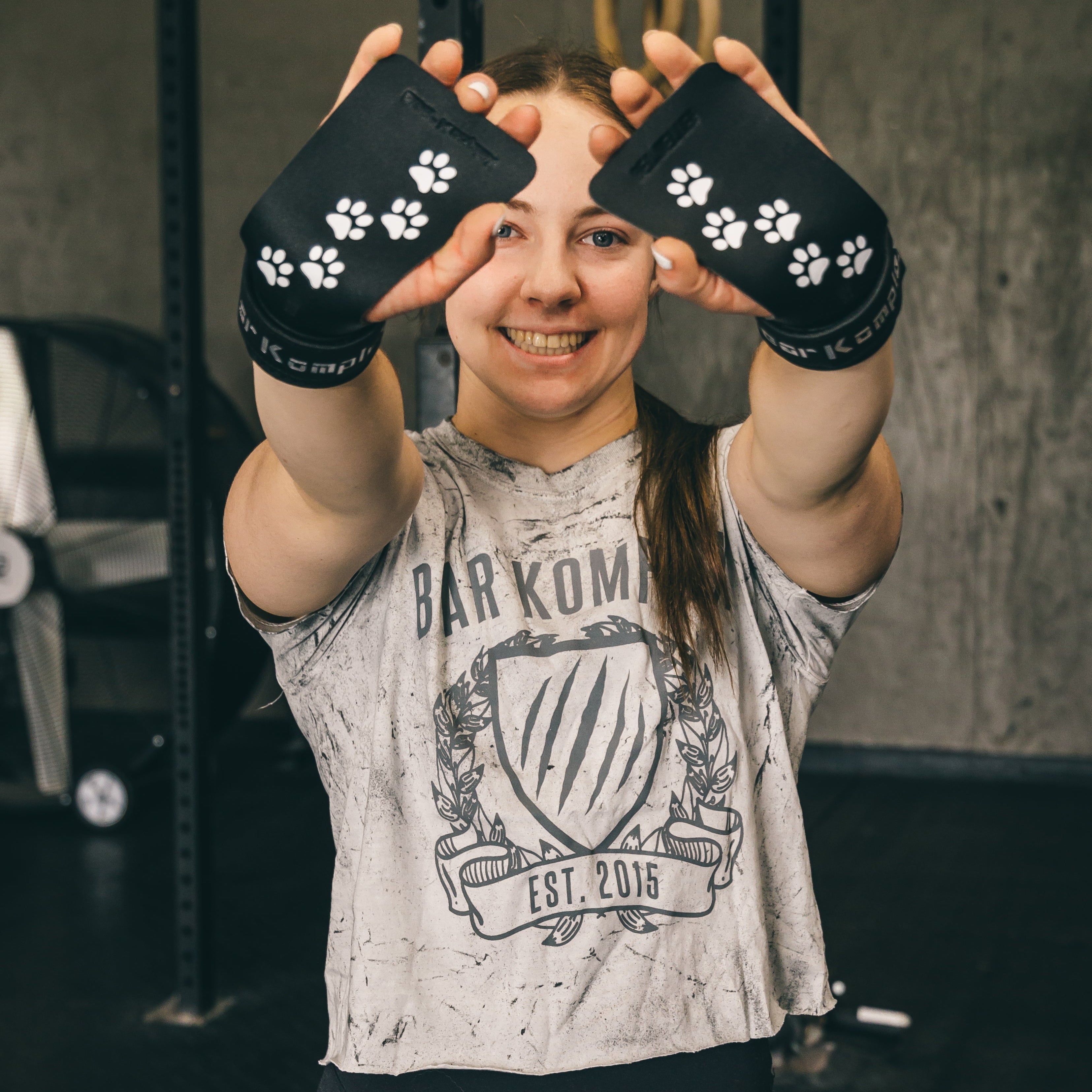 Paw Print by Lexi Neely - Black Diamond No Hole Speed Grips by Bear KompleX