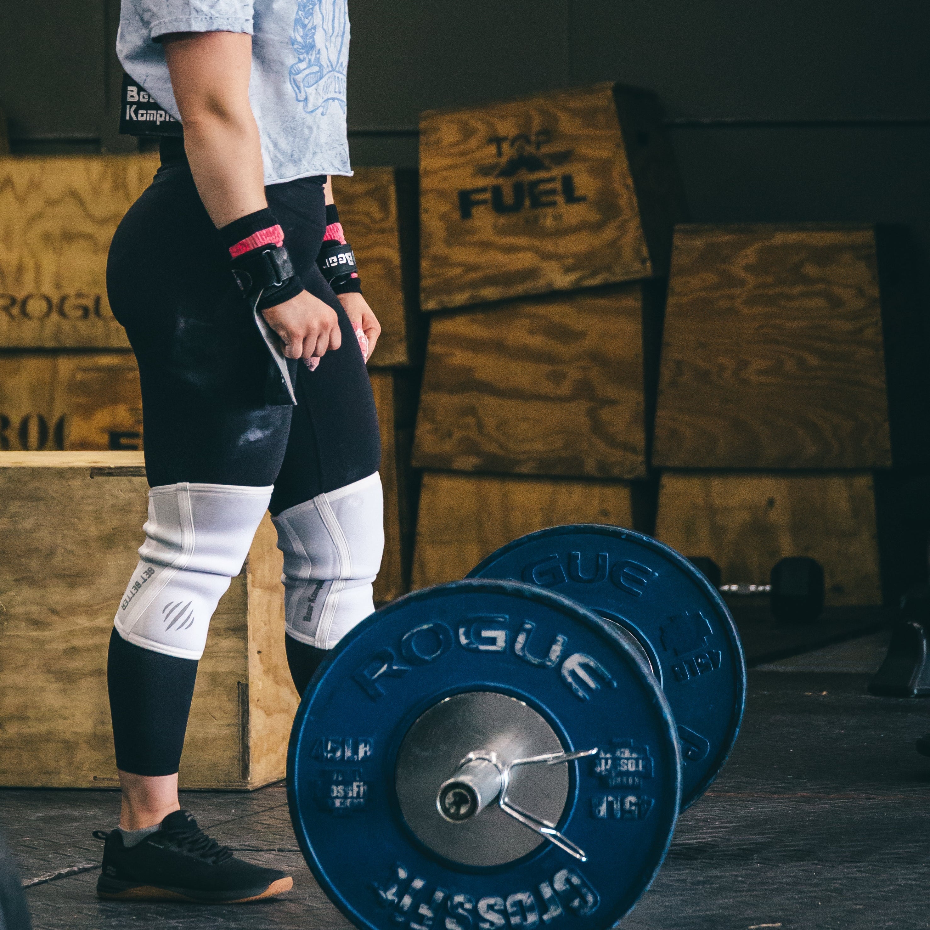 Bear KompleX Knee Sleeves- White by Bear KompleX