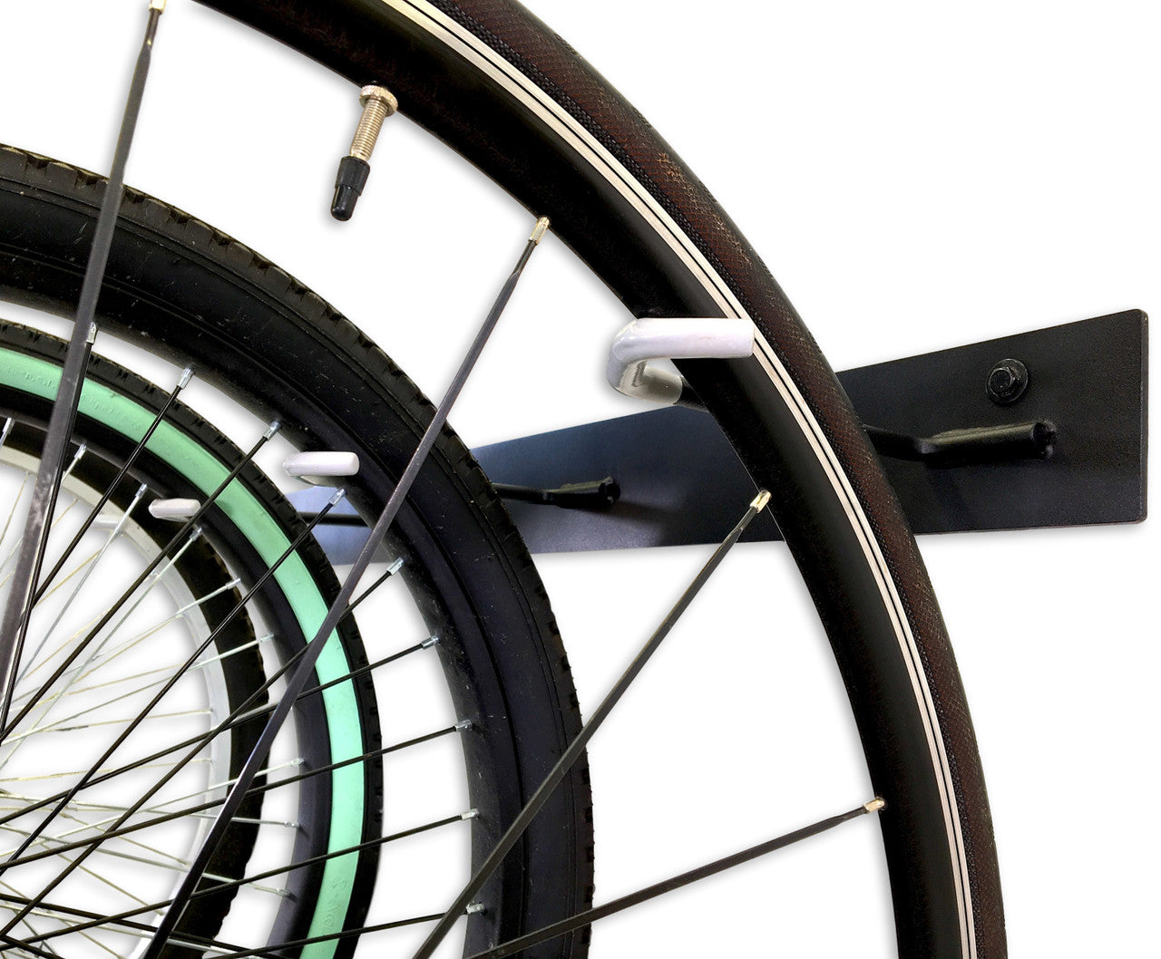 Blackstone Wall Mounted Bike Storage Rack | 8 Bikes | Black - product view 5