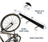 Blackstone Wall Mounted Bike Storage Rack | 8 Bikes | Black - product view 3