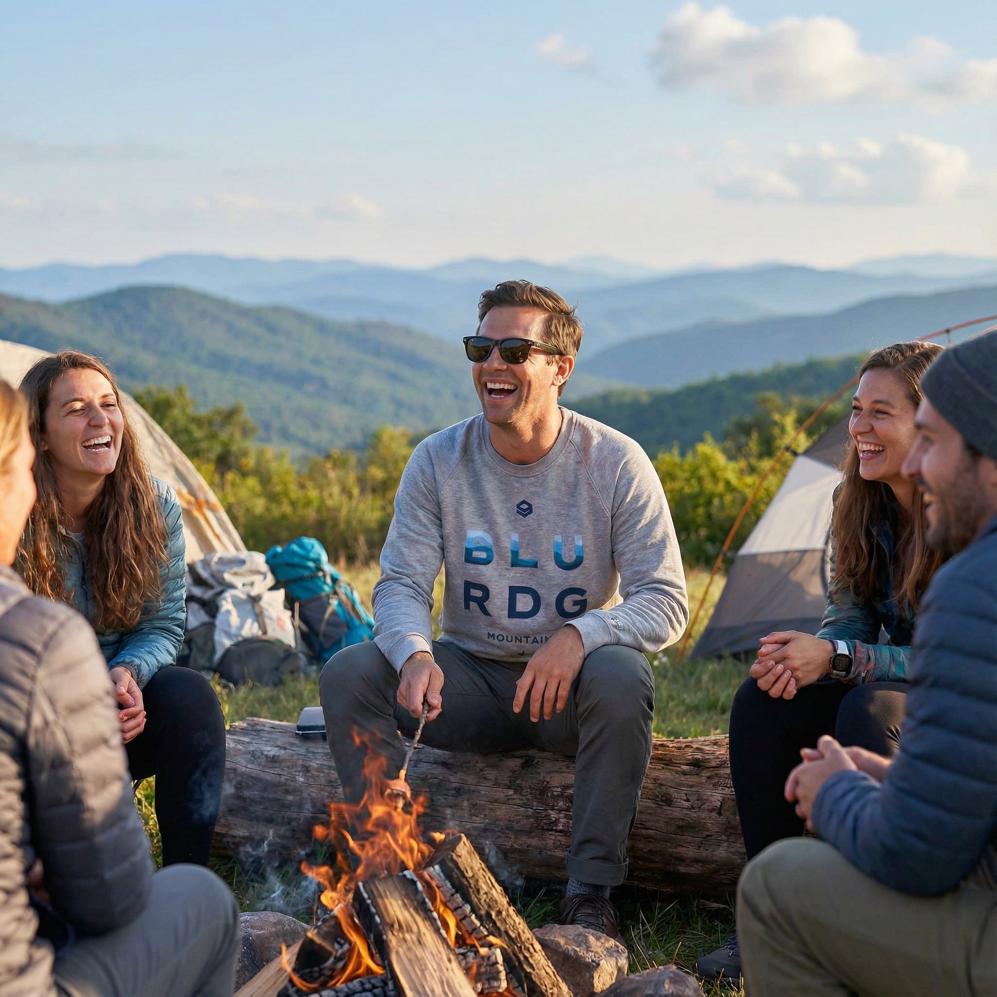 Blue Ridge Mountains Logo Fleece | Mens - product view 2