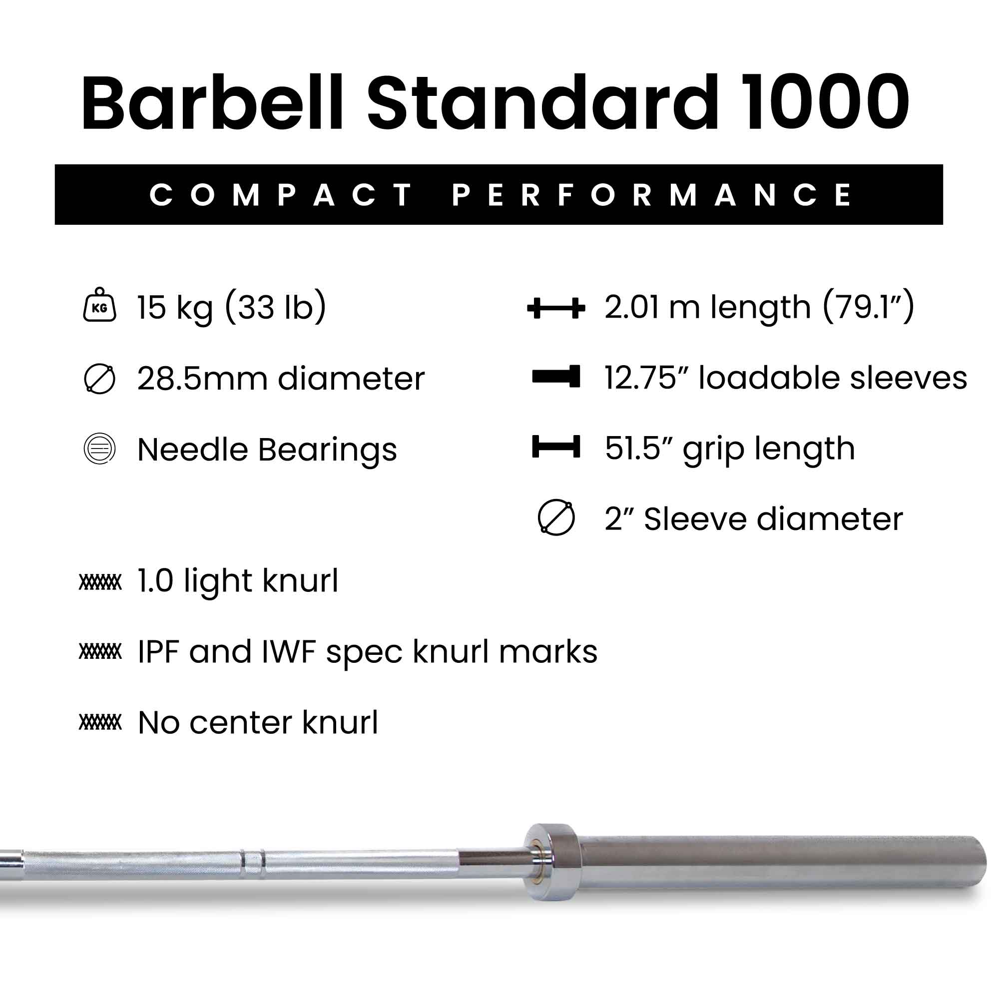 Barbell Standard Barbell & Weight Sets - view 5