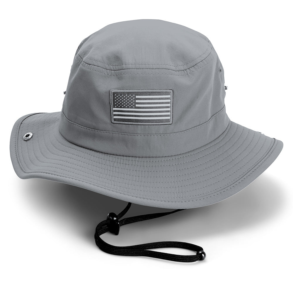 Bayou Full Brim American Flag Boonie Hat (Floats) by Paramount Outdoors