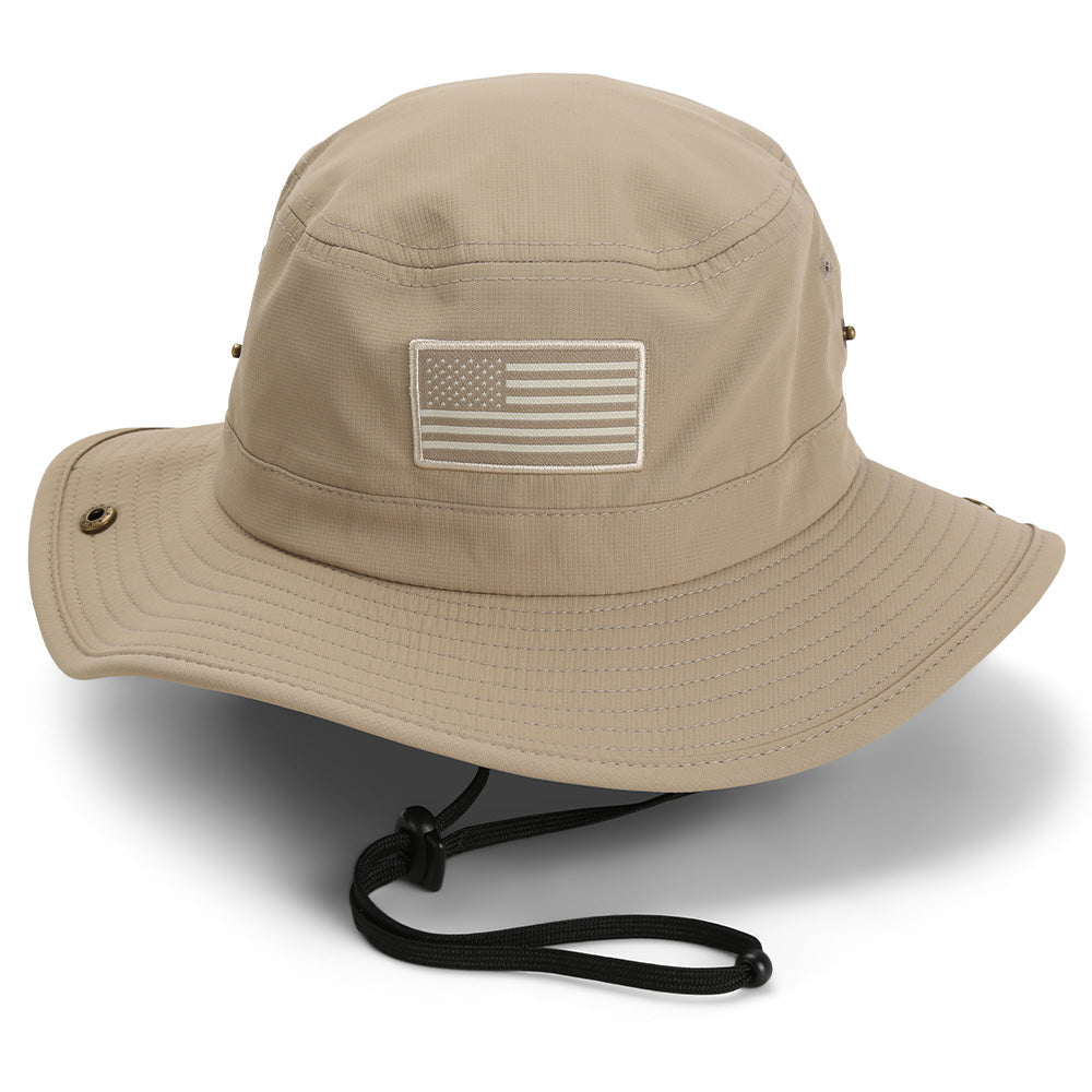 Bayou Full Brim American Flag Boonie Hat (Floats) by Paramount Outdoors