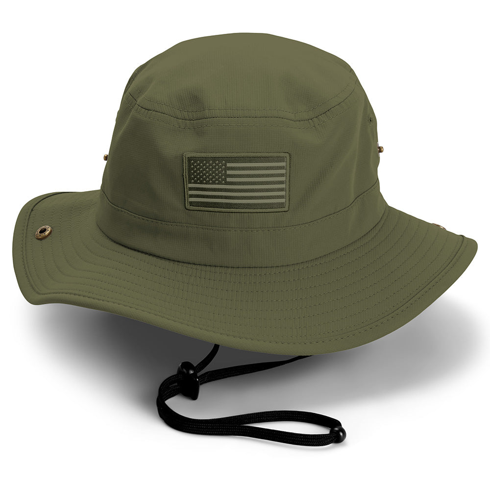 Bayou Full Brim American Flag Boonie Hat (Floats) by Paramount Outdoors