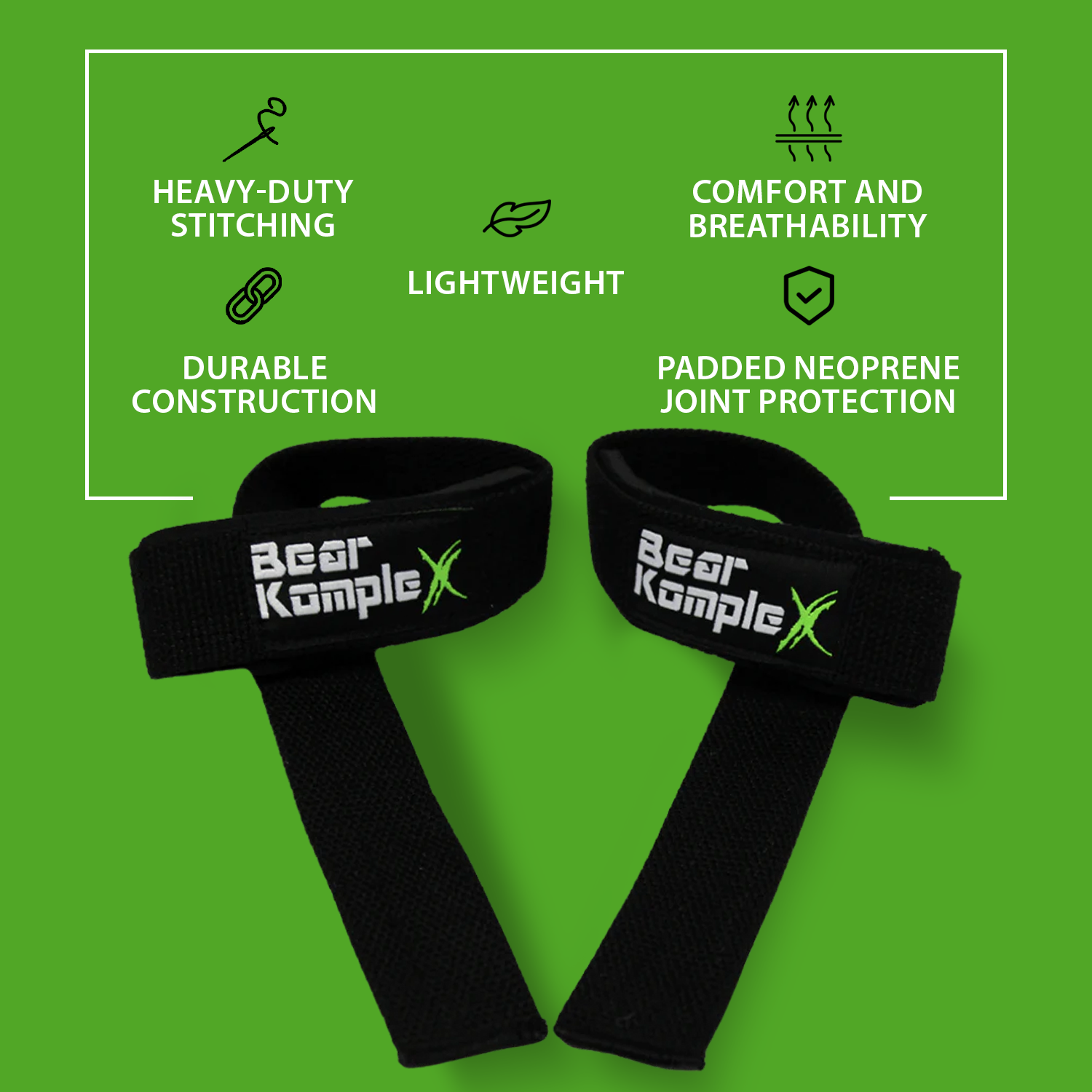 Bear KompleX Lifting Straps (Pair) by Bear KompleX