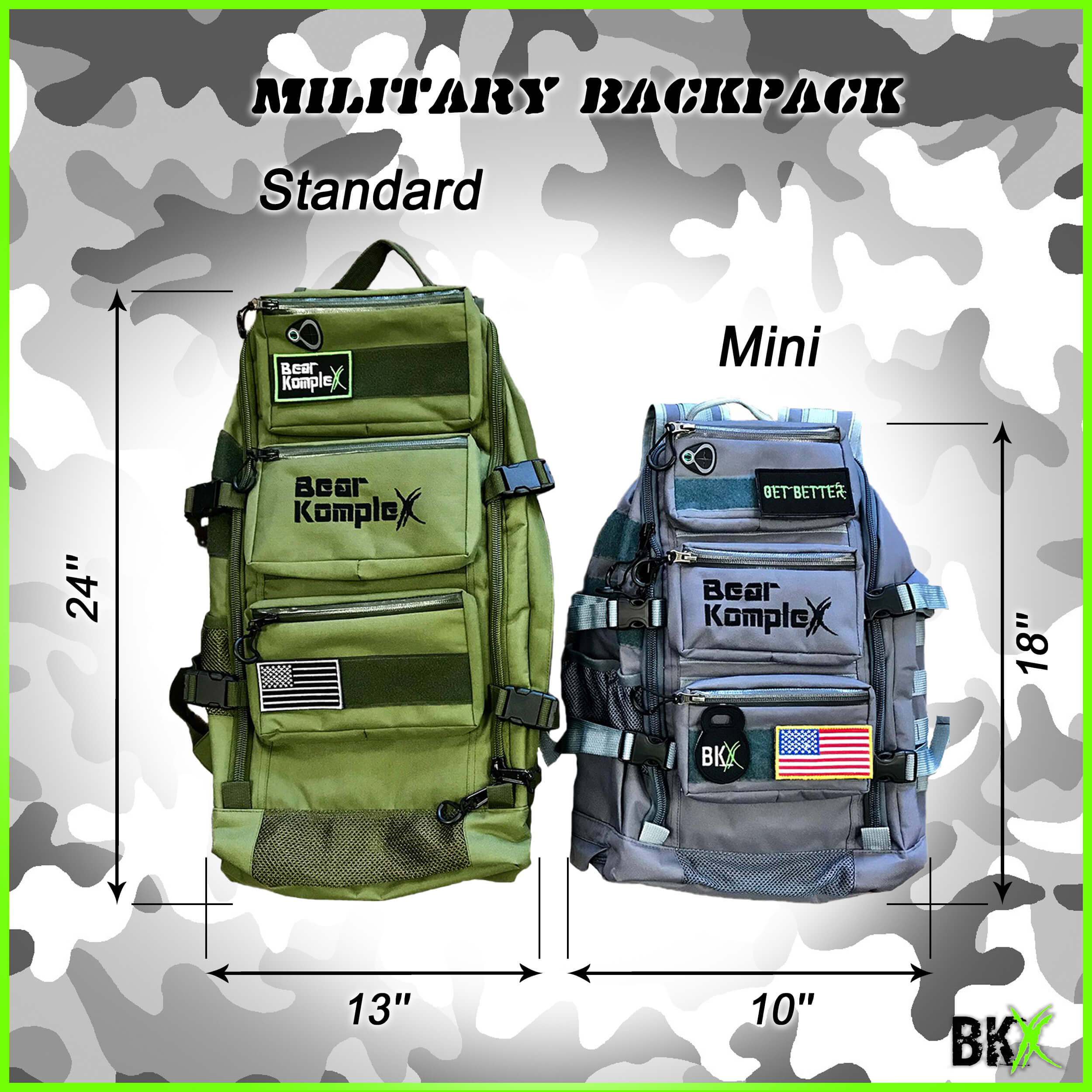 BKX Military Backpack by Bear KompleX