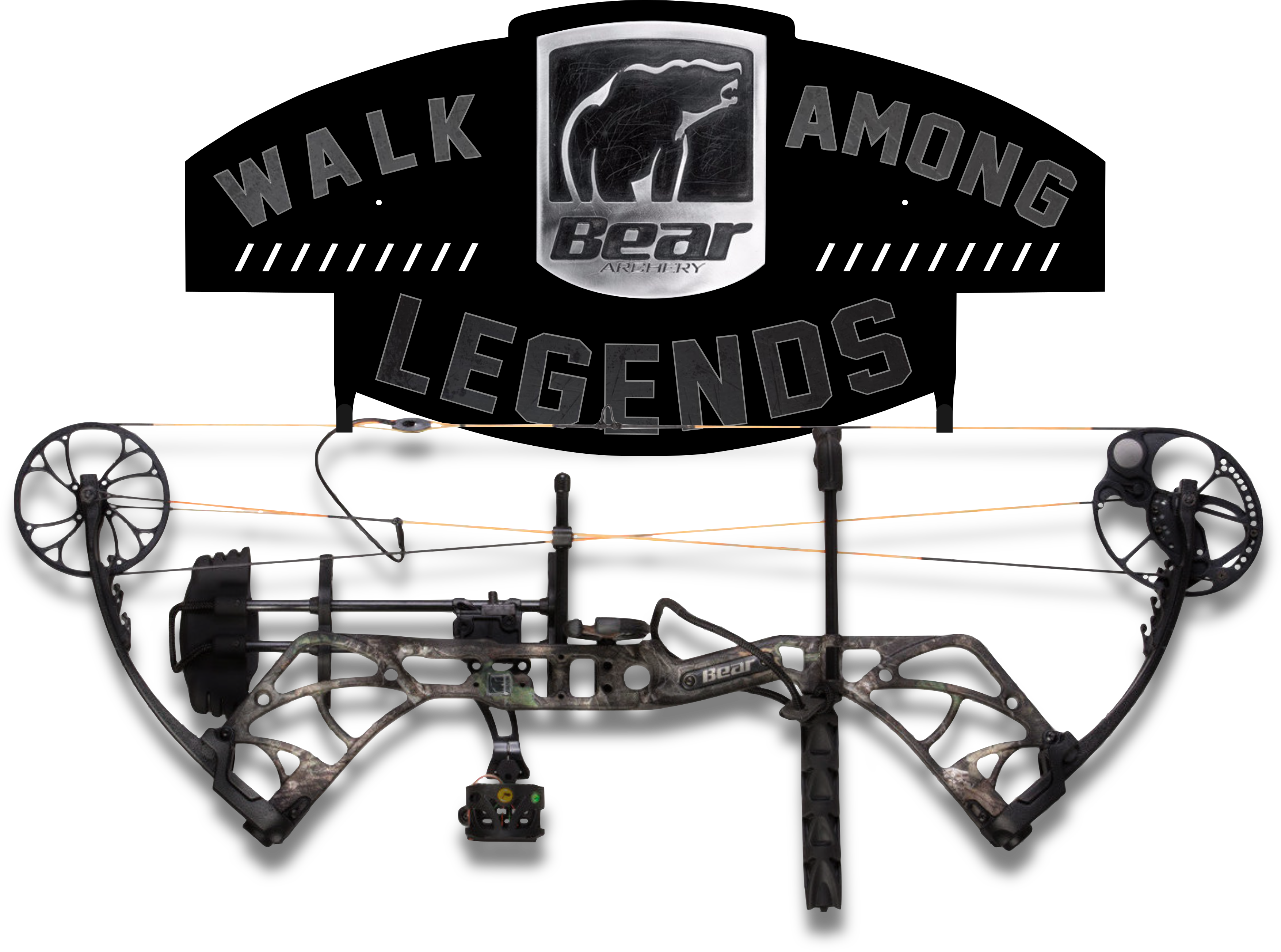 Raxx Dual Bear Archery Bow Hanger — product view 2