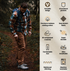 White Duck Cargo Stretch Jogger Pants