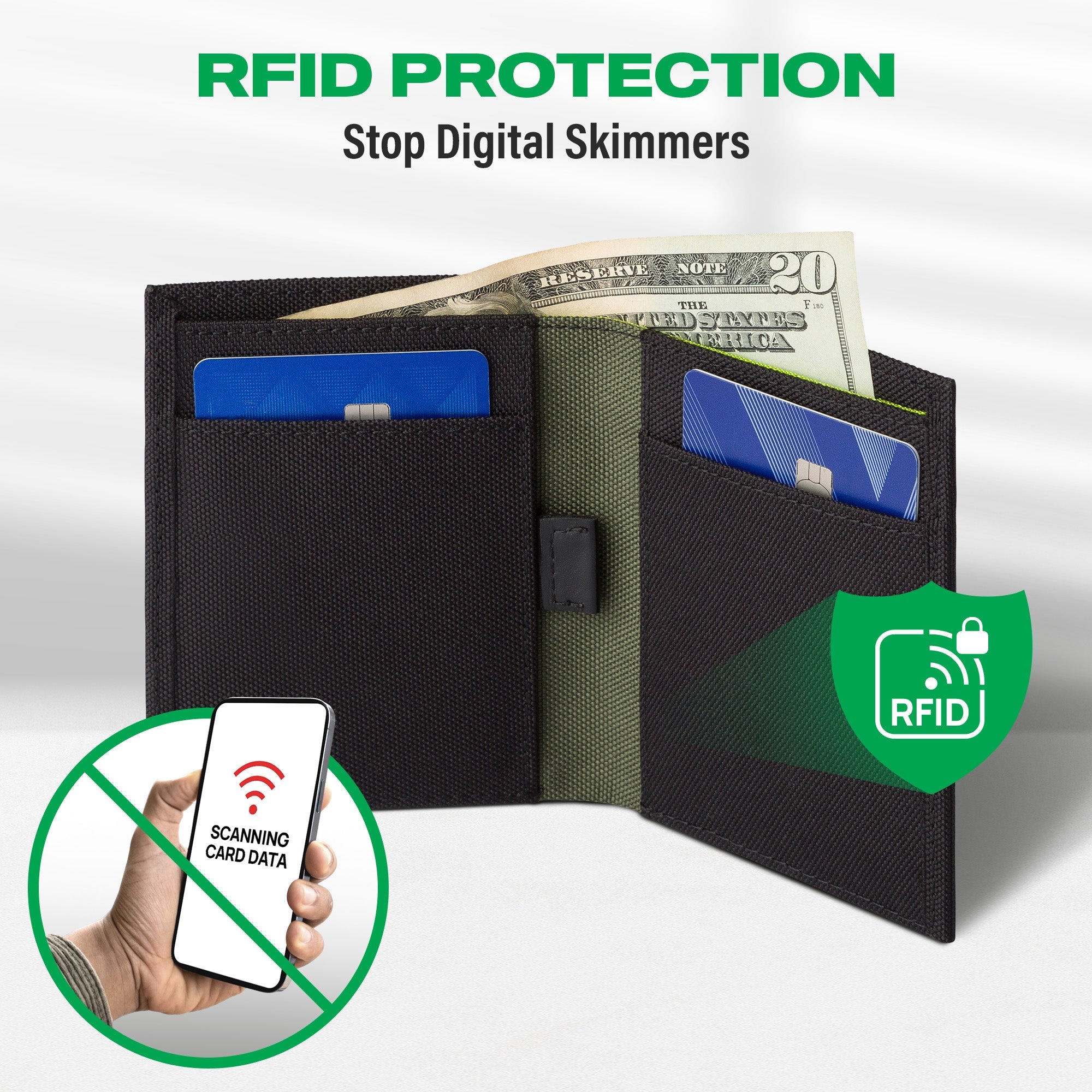 COR Surf Eco Bifold Cash Wallet with Magnetic Closure — view 2
