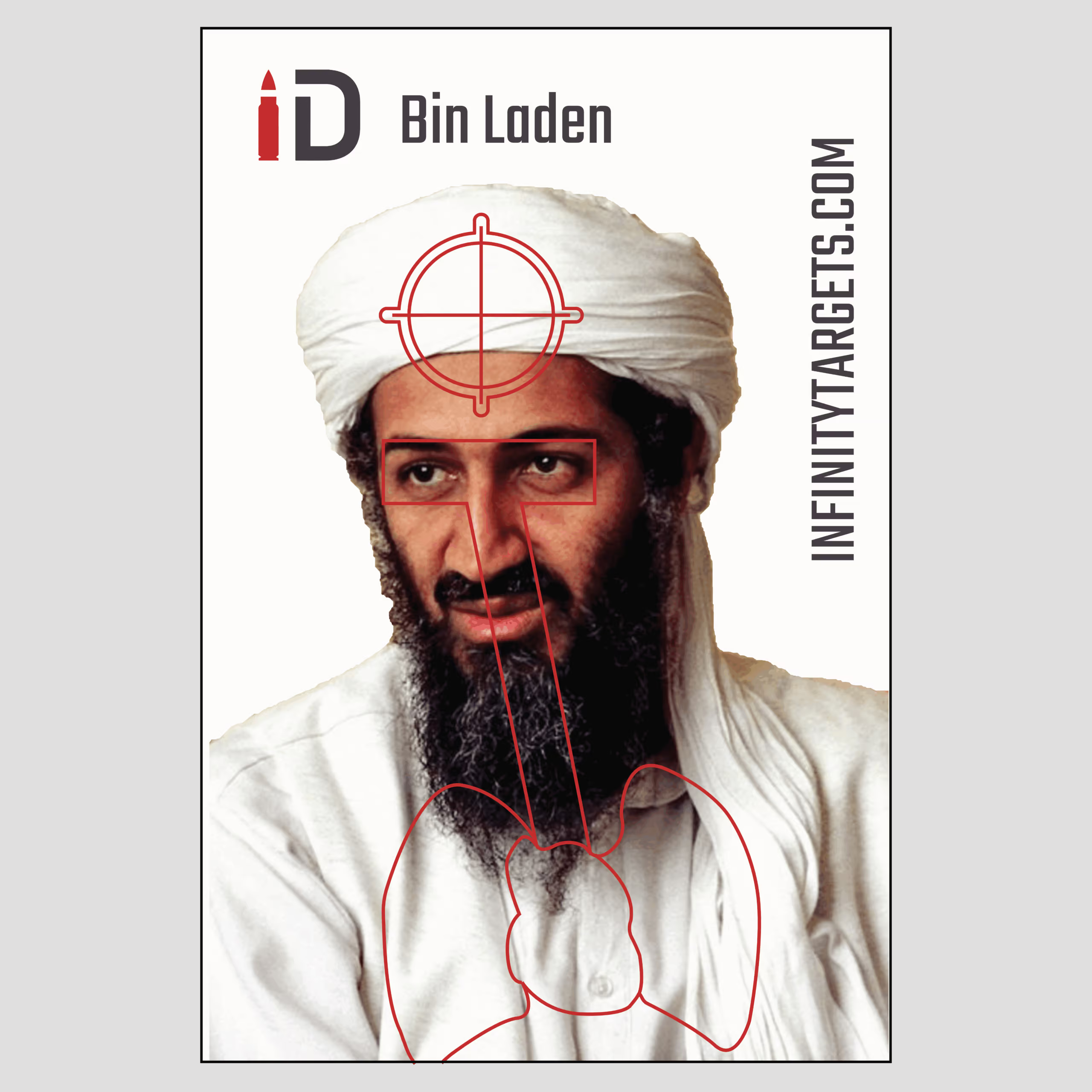 Infinity Targets Bin Laden Paper Shooting Target (36"x24")