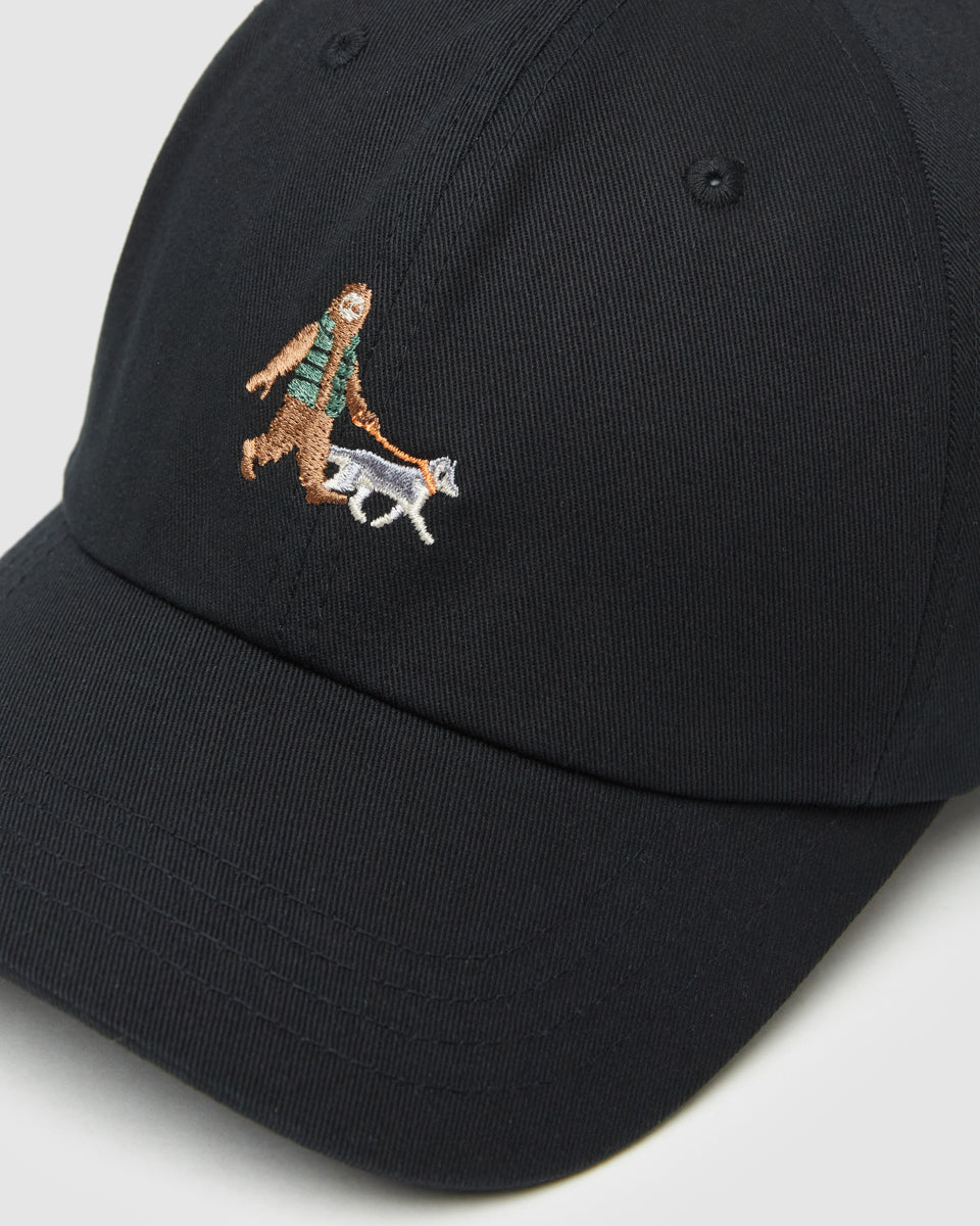 Tentree Sasquatch Peak Hat - Meteorite Black Dog Walk Forest Pine