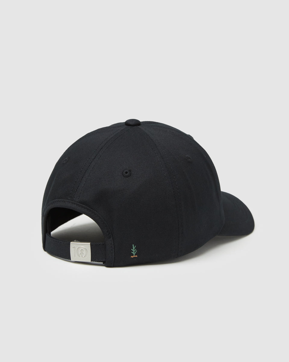 Tentree Sasquatch Peak Hat - Meteorite Black Dog Walk Forest Pine