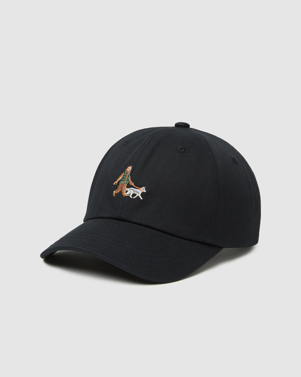 Tentree Sasquatch Peak Hat - Meteorite Black Dog Walk Forest Pine