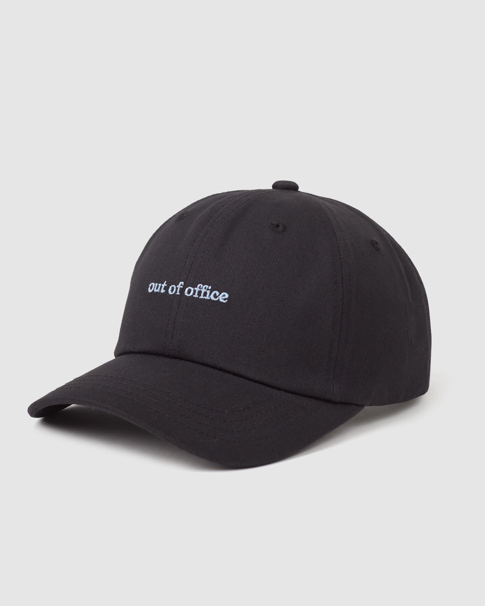Tentree Slogan Peak Hat - Meteorite Black Out Of Office