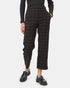 Tentree Women's Soft EcoTwill Straight Leg Pant - Alpine Plaid Black Fossil