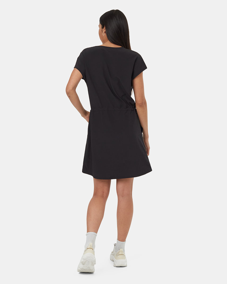 Tentree Women's InMotion Shortsleeve Dress - Meteorite Black