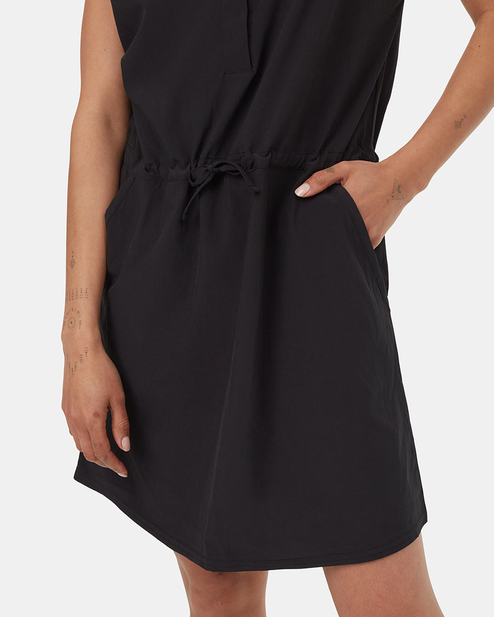 Tentree Women's InMotion Shortsleeve Dress - Meteorite Black