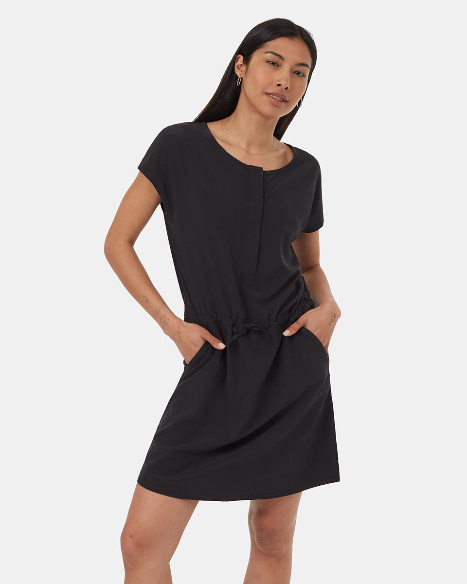 Tentree Women's InMotion Shortsleeve Dress - Meteorite Black
