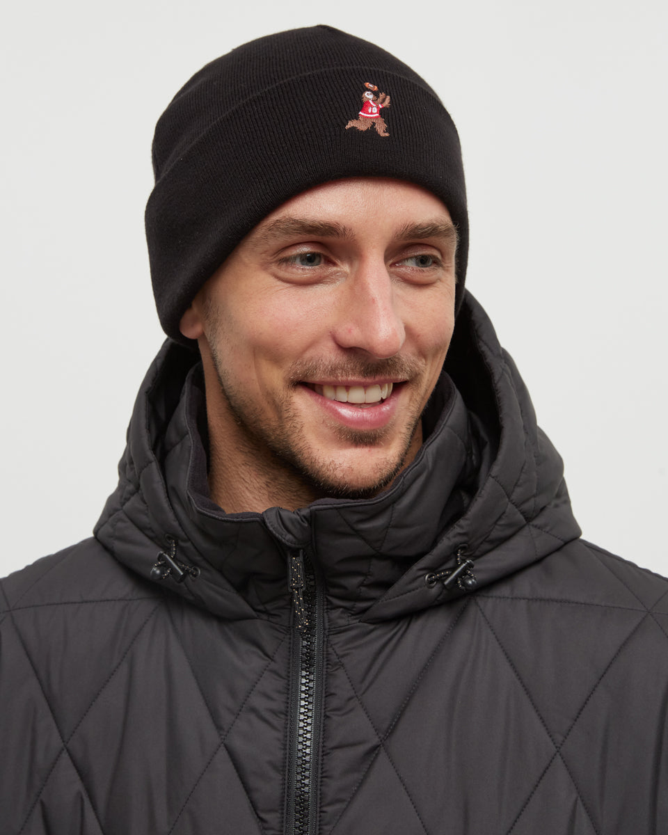 Tentree Kurt Sasquatch Beanie - Meteorite Black Football