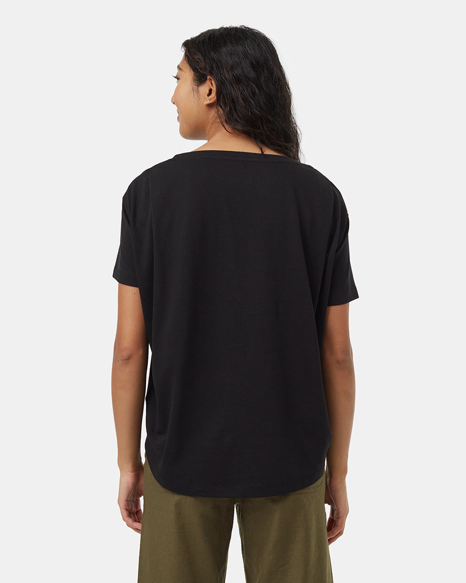 Tentree Women's Plateau T-Shirt - Meteorite Black