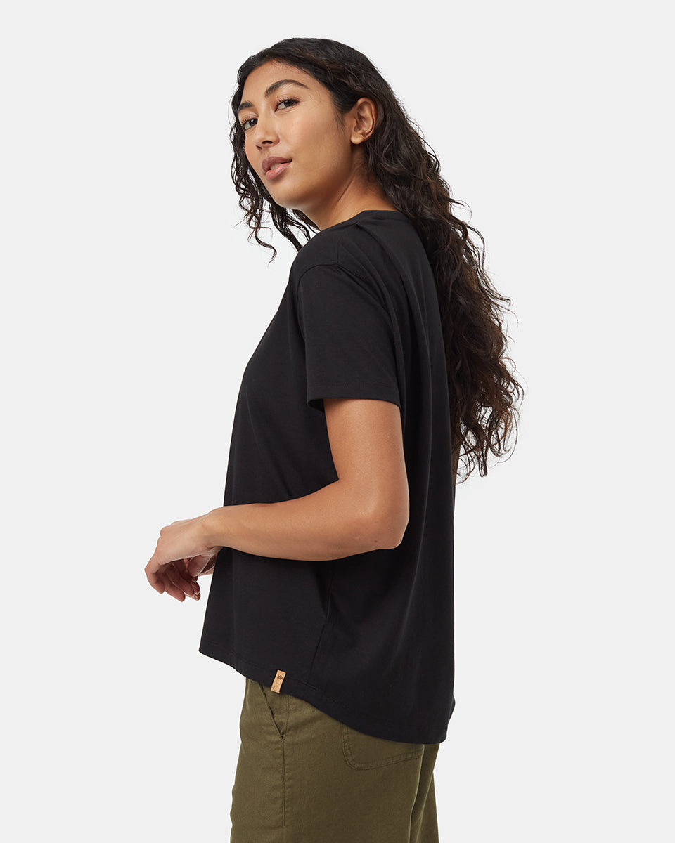 Tentree Women's Plateau T-Shirt - Meteorite Black