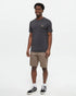 Tentree Men's Sasquatch T-Shirt - Meteorite Black Heather Fishing
