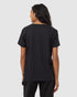 Tentree Women's Abstract Ridge T-Shirt - Meteorite Black Stone Grey