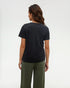Tentree Women's Restoration Woodblock T-Shirt - Meteorite Black Lime Green