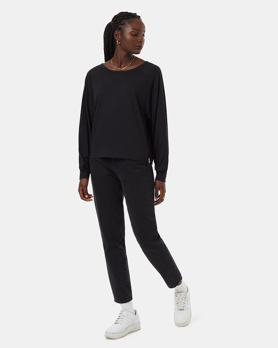 Tentree Women's Sutton Longsleeve - Meteorite Black