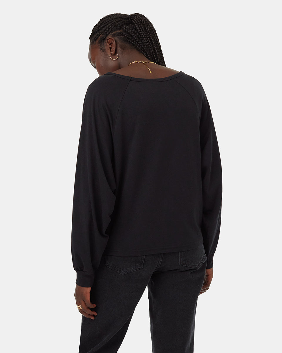 Tentree Women's Sutton Longsleeve - Meteorite Black