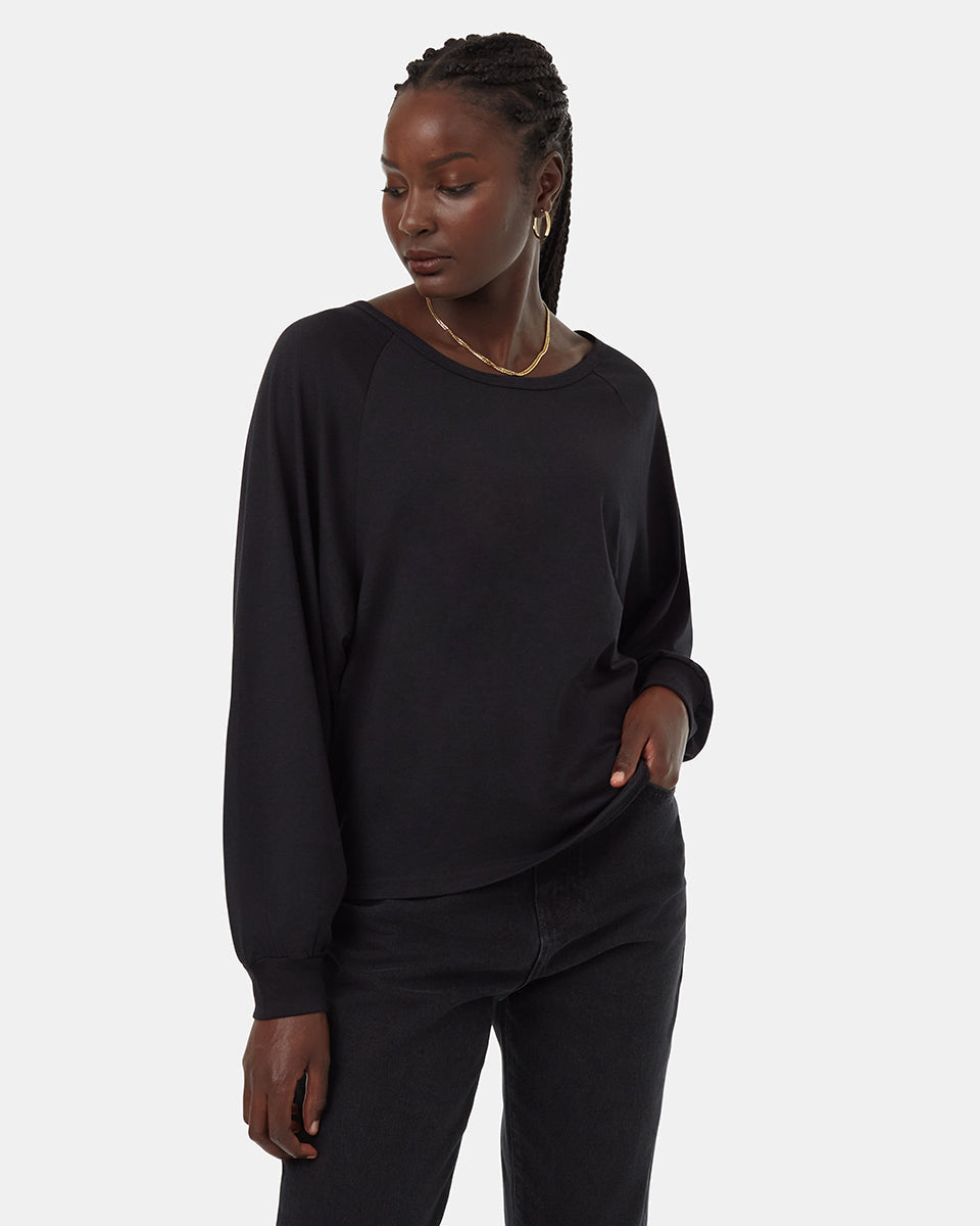 Tentree Women's Sutton Longsleeve - Meteorite Black