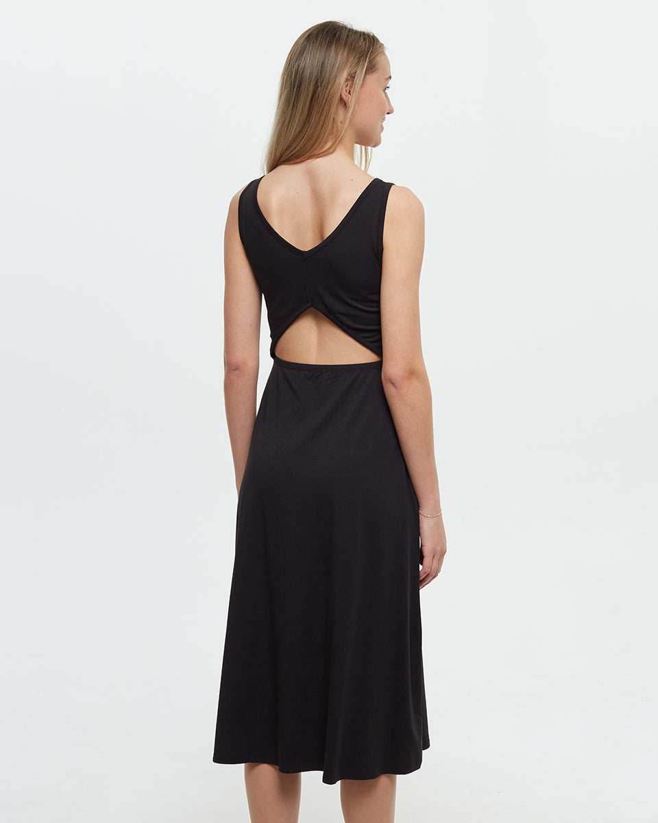 Tentree Women's Cavell Dress - Meteorite Black