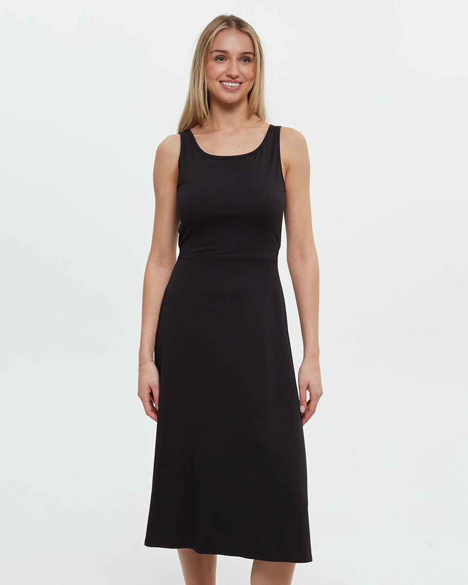 Tentree Women's Cavell Dress - Meteorite Black