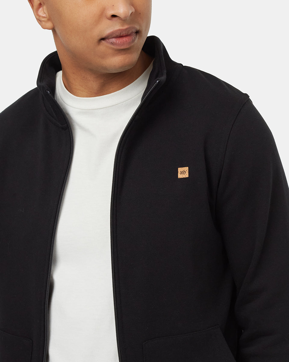 Tentree Men's TreeTerry Bungie Full Zip - Meteorite Black
