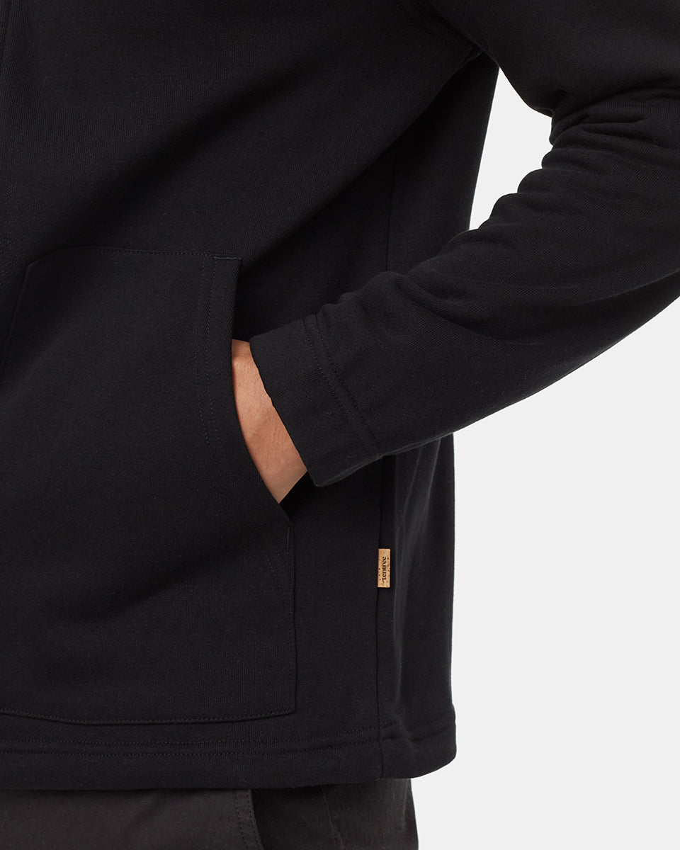 Tentree Men's TreeTerry Bungie Full Zip - Meteorite Black